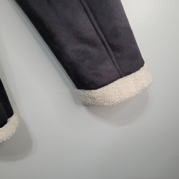 Koolaburra by UGG Faux Shearling Coat with Trim Black Size L - Picture 12 of 16